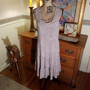 WOMEN'S POLK A DOT DRESS SIZE L